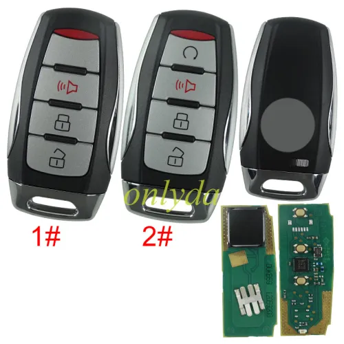 Original GWM  Great Wall POE 3 button / 4 button remote key with  ASK with 434MHZ, with Type 47 Plus transponder chip