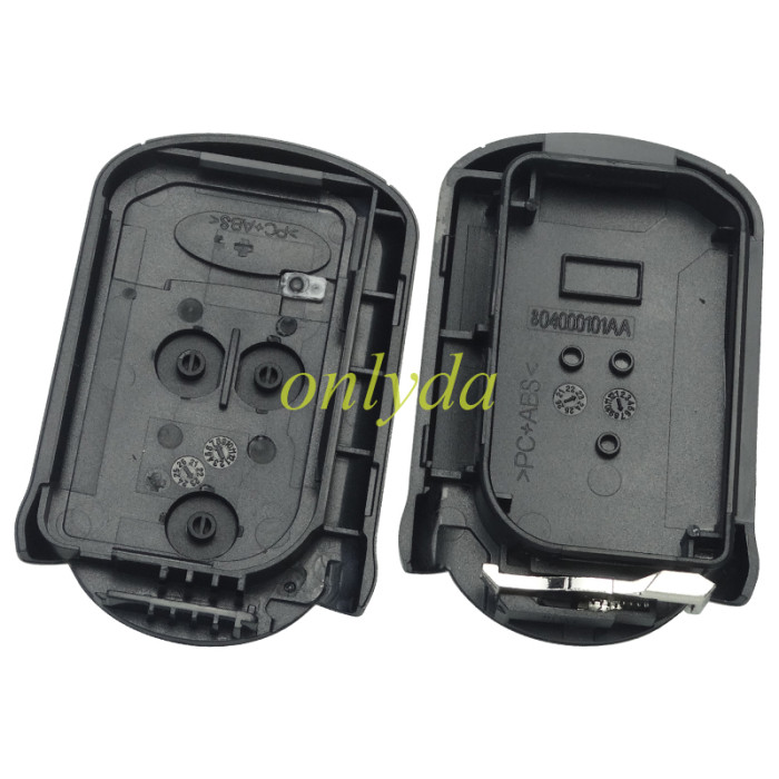 For Chery smart 3 button remote key with original cover and aftermarket PCB with 7953chip with 434mhz