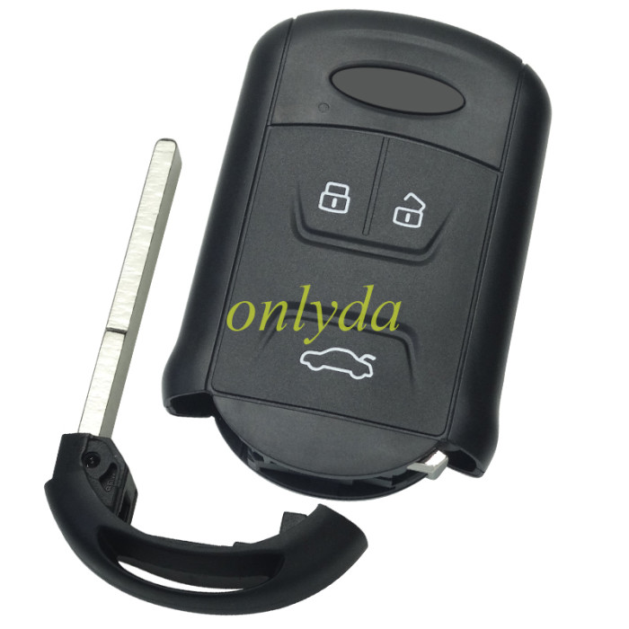 For Chery smart 3 button remote key with original cover and aftermarket PCB with 7953chip with 434mhz