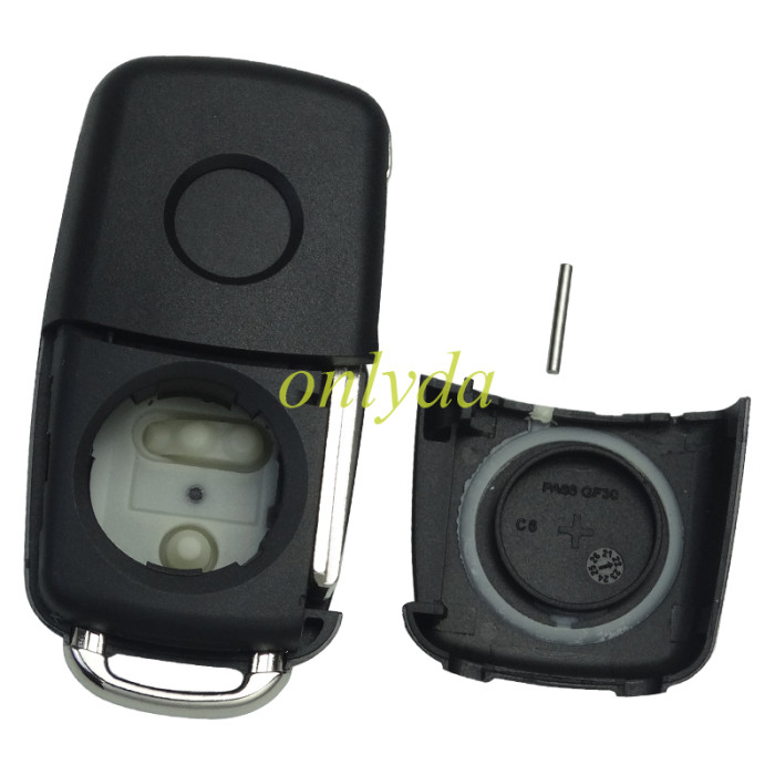 KYDZ For VW 3 button / 2 button remote key  with ID48 chip 434mhz Model Number is 5K0-837-202AD