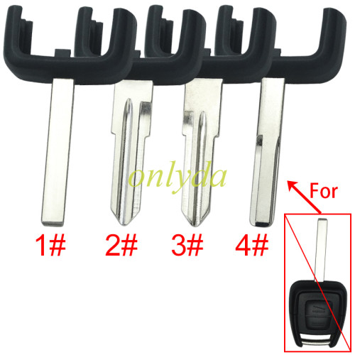 For Opel remote key shell part, pls choose the blade