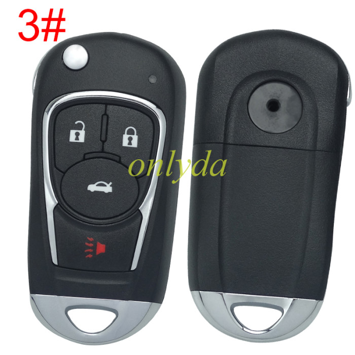 For Opel  remote key shell with round badge place, pls choose the button