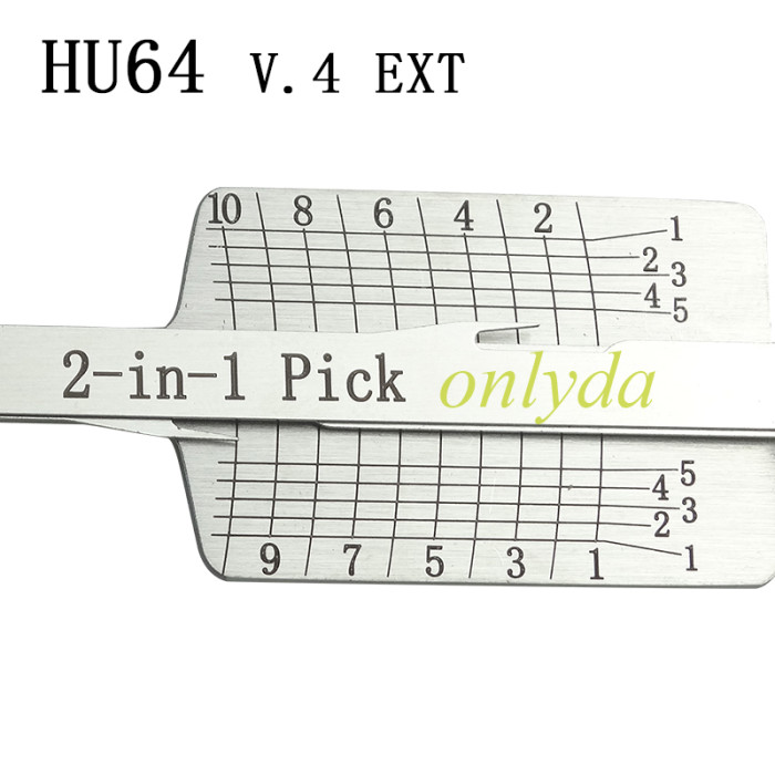 Benz HU64 V.4 EXT Lock pick, for ignition lock, door lock, and decoder, ! used for Mercedes-Benz，chrysler,Maybach,It can only be used on cars after 2019 years