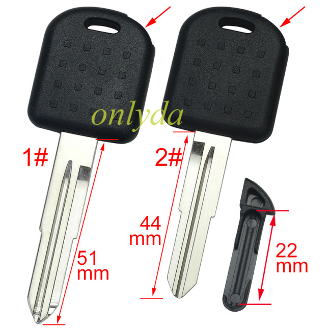 Super Stronger GTL shell Suzuki transponder key blank with blade without badge , pls choose blade