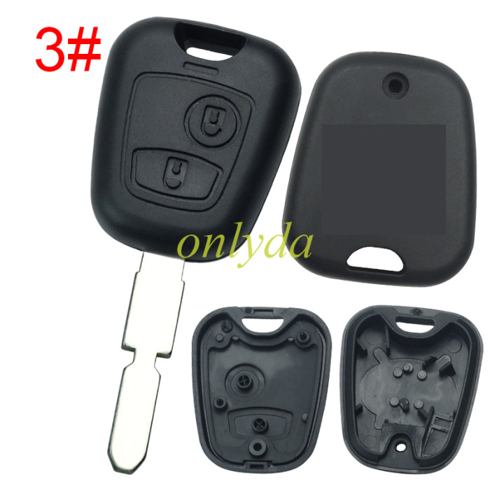 For Citroen remote key shell with badge, pls choose the blade