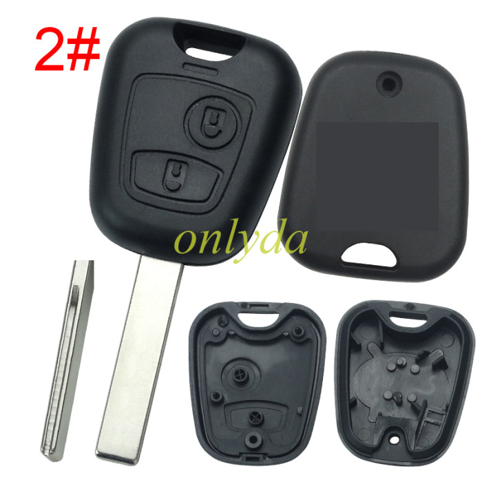 For Citroen remote key shell with badge, pls choose the blade