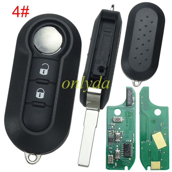 (M.Marelli BSI System) FIAT:Ducato,Bravo,500L PEUGEOT:Boxer  CITROEN:Jumper ALFA ROMEO:Giulietta IVECO:Daily 3 button remote key  PCF7946-434mhz  key profile:SIP22  with 434mhz with SIP22 blade 7946 chip ,  original PCB+aftermarkt key shell