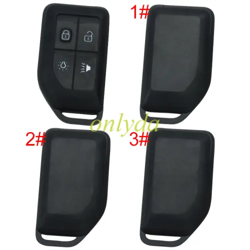 For Volvo 4 button remote key shell with key blade， pls choose back cover