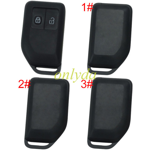 For Volvo 2 button remote key shell with key blade， pls choose back cove