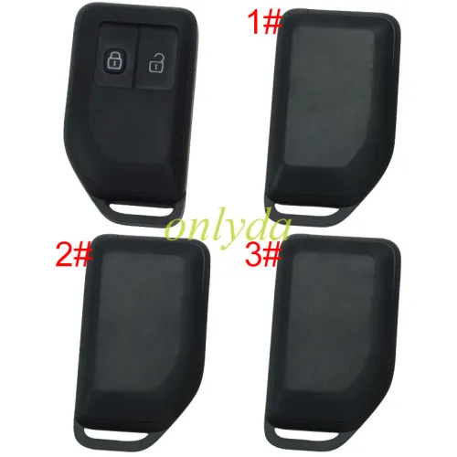 For Volvo 2 button remote key shell with key blade， pls choose back cove