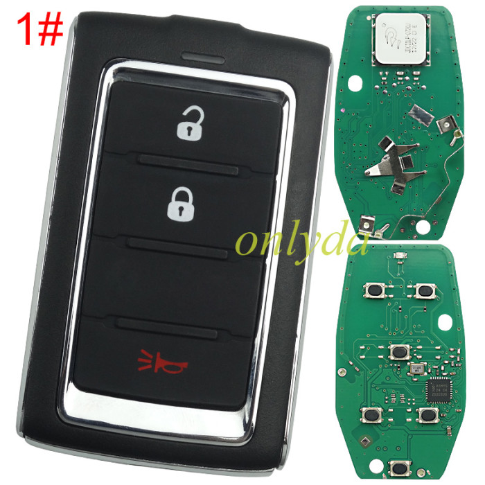 Smart Key For  2021 Jeep Wagoneer 433MHz ASK NCF29A1M / HITAG AES / 4A CHIP A3C0085150200 FCC ID: M3NWXF0B1 IC: 7812A-WXF0B1 P/N: 68377534AB(Please choose the button)