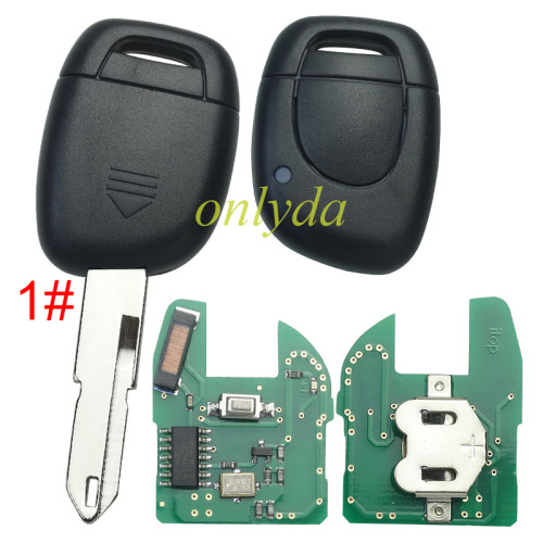 High quality For Renault remote key  with original 7946 chip 434mhz, for  Symbol,Clio II,Kango IIClio ,KangoII   before 2000 year