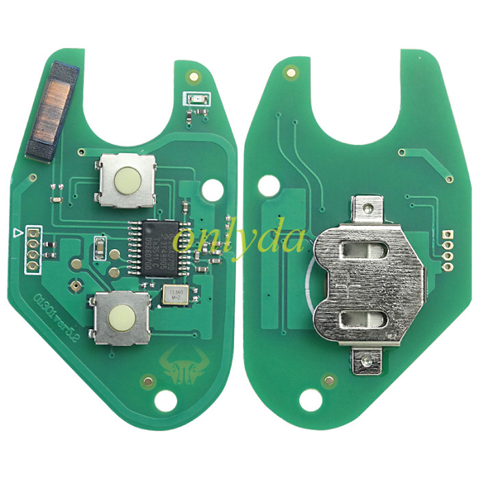 For Renault:Kangoo II, Master II,Traffic II Opel:Vivaro,Movano 2 button remote key NXP26A0- aftermarket pcf7946-433mhz  before 2000 year ,please choose the blade