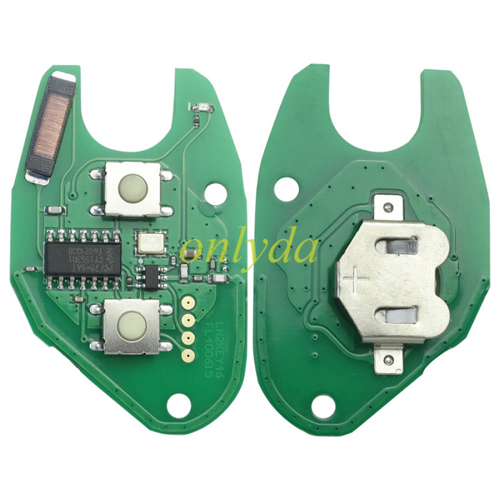 High quality For Renault:Kangoo II, Master II,Traffic II Opel:Vivaro,Movano 2 button remote key with original PCF7946AT-433mhz  before 2000 year ,please choose the blade