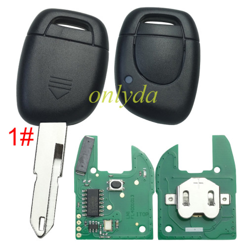 For Renault 1 button remote with original PCF7947AT chip 434mhz, for Renault Clio 2 after 2002 year ,please choose the blade