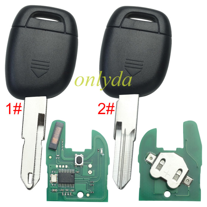 For Renault Clio 2  ,1 button remote with 434mhz after 2002 year with NXP26A0- aftermarket 7947 chip inside,please choose the blade