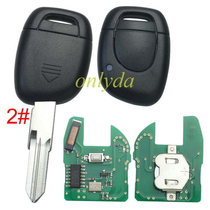 For Renault remote key with original 7947AT chip 434mhz, for  Clio 2 after 2002 year ,pls choose the blade