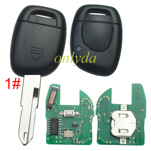 For Renault remote key with original 7947 chip 434mhz, for  Clio 2 after 2002 year ,pls choose the blade