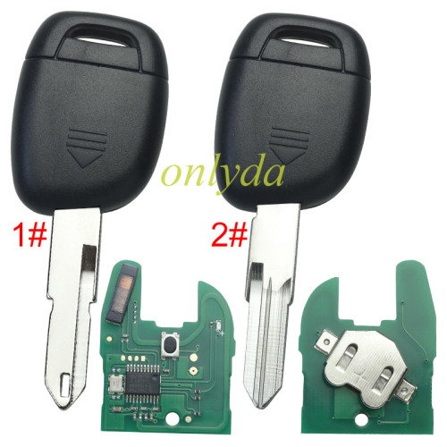 For Renault:Symbol,Clio II,Kango II 1 Button remote key NXP26A0-aftermarket PCF7946-433MHZ  before 2000 year,please choose the blade