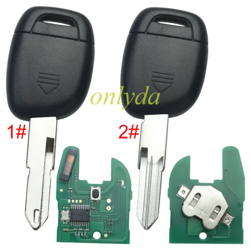 For Renault:Symbol,Clio II,Kango II 1 Button remote key NXP26A0-aftermarket PCF7946-433MHZ  before 2000 year,please choose the blade