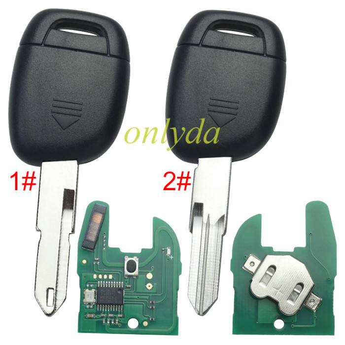 For Renault:Symbol,Clio II,Kango II 1 Button remote key NXP26A0-aftermarket PCF7946-433MHZ  before 2000 year,please choose the blade