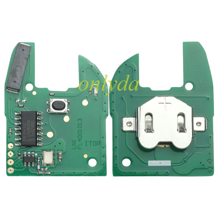 For Renault 1 button remote with original PCF7947AT chip 434mhz, for Renault Clio 2 after 2002 year ,please choose the blade