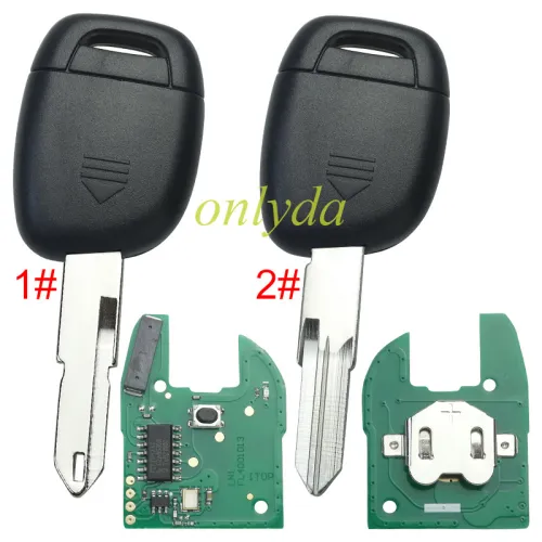 For Renault 1 button remote with original PCF7947AT chip 434mhz, for Renault Clio 2 after 2002 year ,please choose the blade