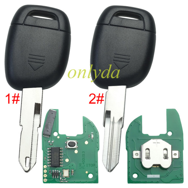 For Renault 1 button remote with original PCF7947AT chip 434mhz, for Renault Clio 2 after 2002 year ,please choose the blade