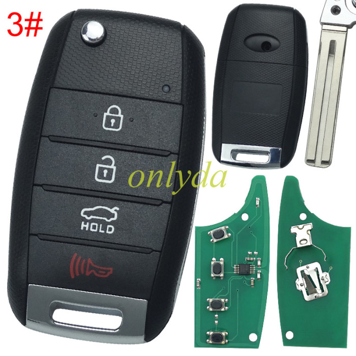 K3 remote key  with 434mhz with 4D60chip