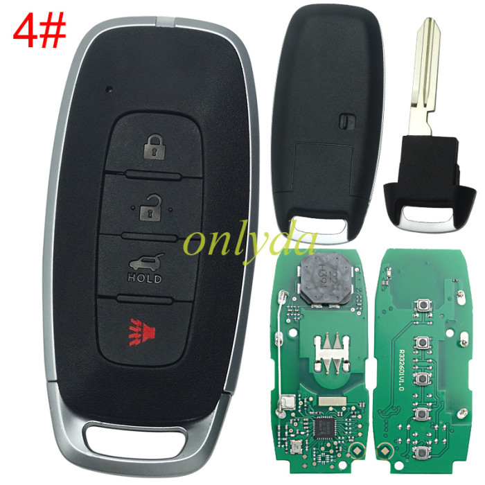 2023 Nissan remote   FCC ID: KR5TXPZ1 PN:S180146104 Ariya  285E3-5MR3B  285E3-5MR1B  285E3-5MR0B  S180146100 Juke S180146119 285E3-6LY1A Versa 433MHZ, Rogue Kicks Versa Ariya Pathfinder 2022+ pls choose button