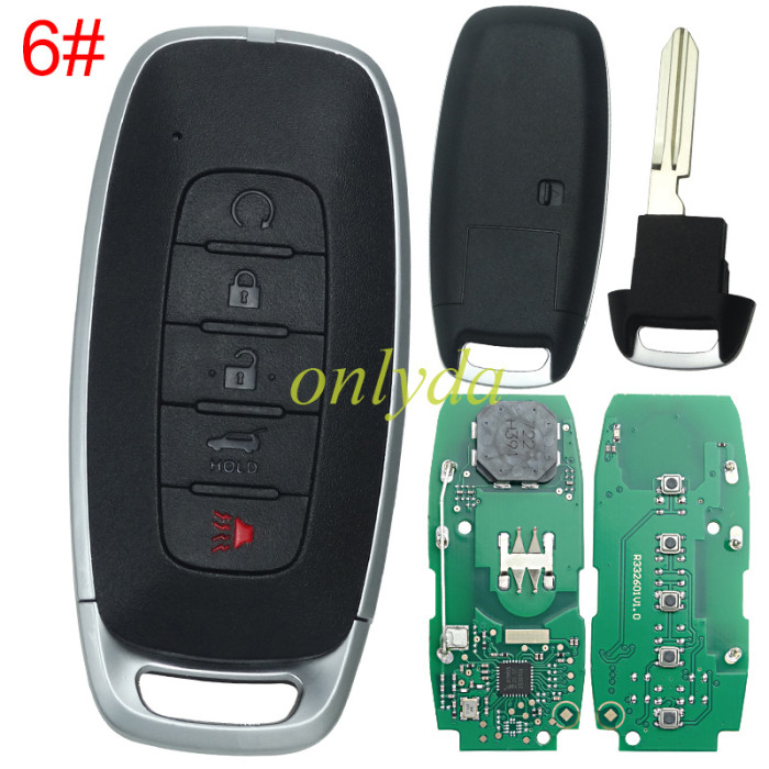 2023 Nissan remote   FCC ID: KR5TXPZ1 PN:S180146104 Ariya  285E3-5MR3B  285E3-5MR1B  285E3-5MR0B  S180146100 Juke S180146119 285E3-6LY1A Versa 433MHZ, Rogue Kicks Versa Ariya Pathfinder 2022+ pls choose button