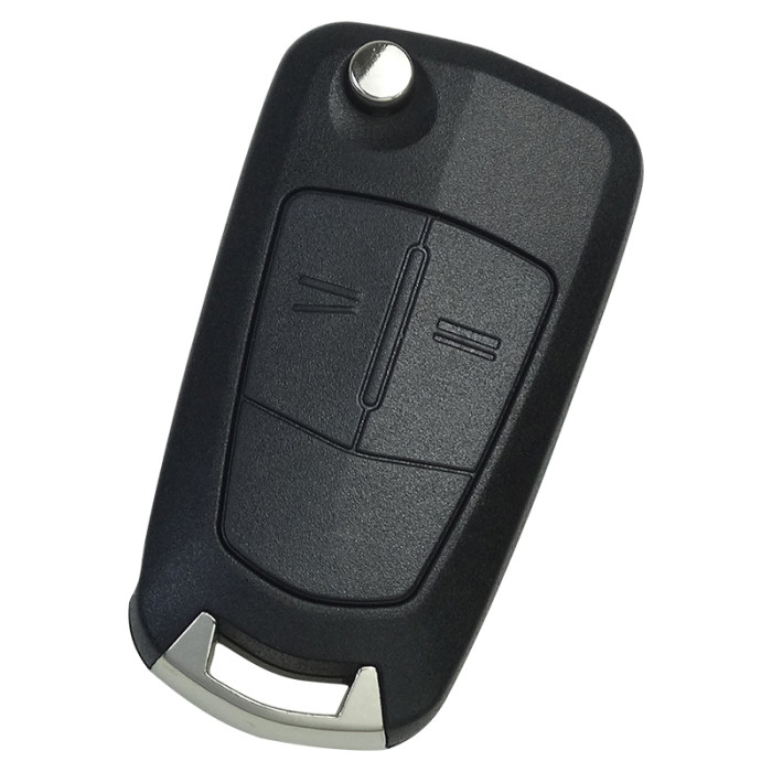 For Opel 2 button  remote key blank with HU100 blade, original badge place