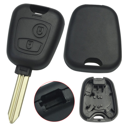 For  Peugeot 2 button remote key blank with SX9 Key blade