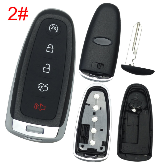 For Ford remote key blank Ford focus and prox with badge , pls choose button