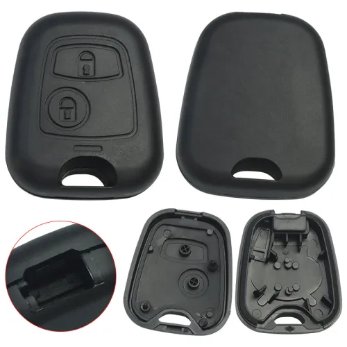 For Peugeot Citroen 2 button remote key  blank