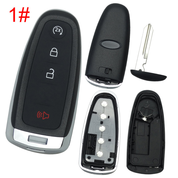 For Ford remote key blank Ford focus and prox with badge , pls choose button