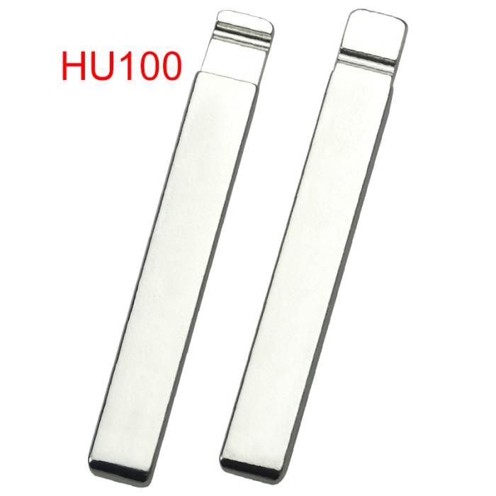 For Opel 2 button  remote key blank with HU100 blade, original badge place