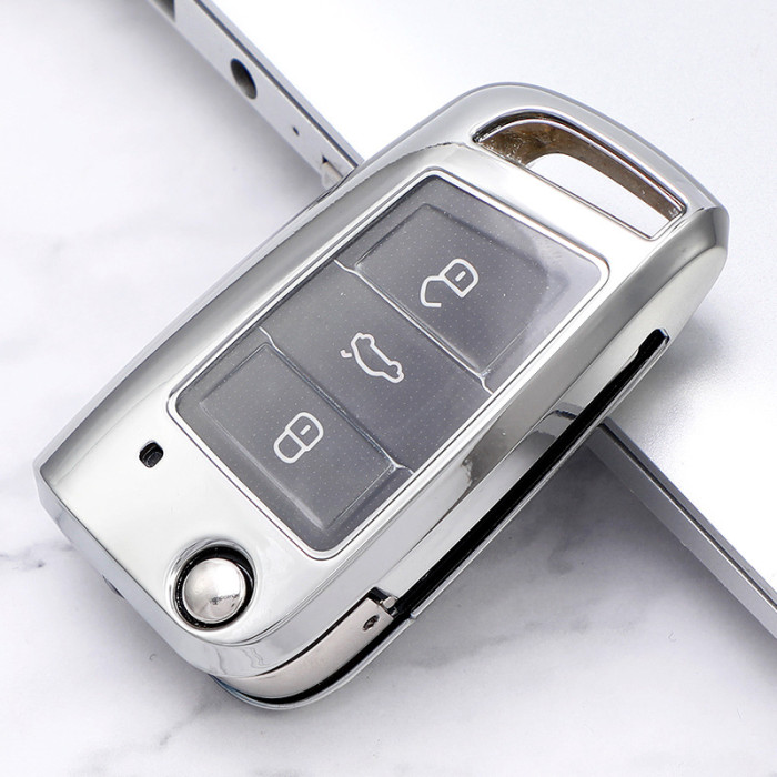 For VW TPU protective key case  black or red color, please choose