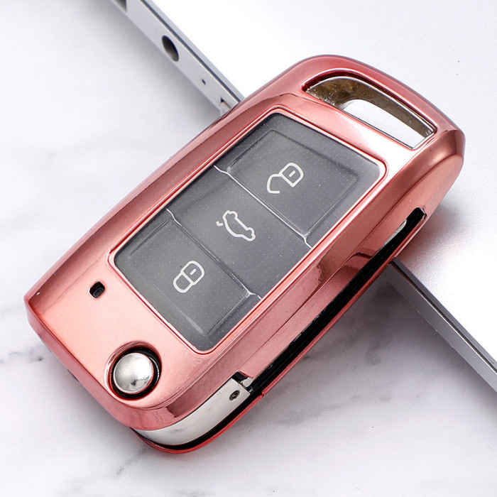 For VW TPU protective key case  black or red color, please choose