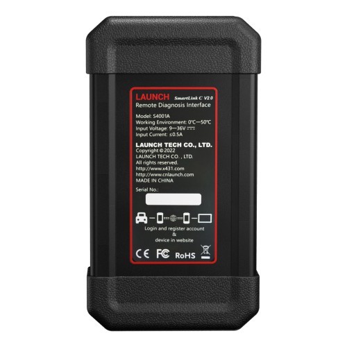 Launch X-431 SmartLink C 2.0 Heavy-duty Truck Module for Commercial Vehicles/ Passenger/ New Energy Cars used with X-431 V+ / PRO3S