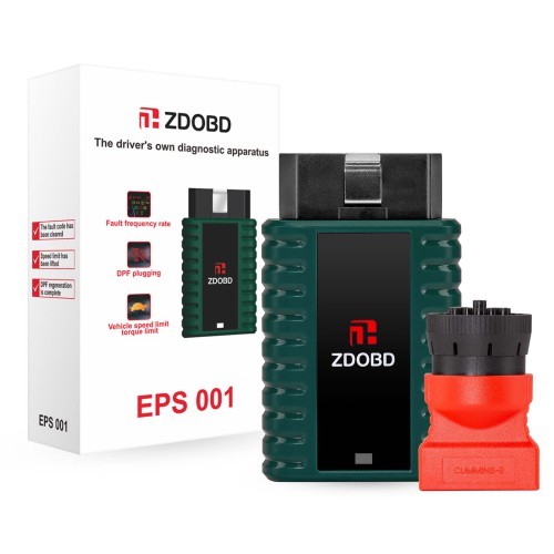 024 ZDOBD EPS001 Heavy Duty Truck Scanner for Android & IOS Portable Disel Truck OBD Diagnostic Instrument
