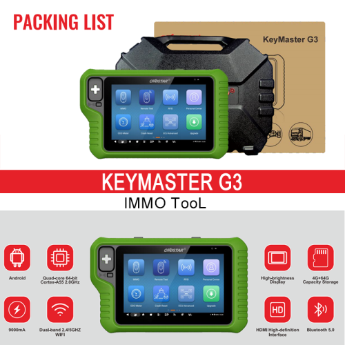 2024 OBDSTAR X300 Classic G3 Key Programmer with Built-in CAN FD DoIP Support Car/ HD/ E-Car/ Motorcycles/ Jet Ski Get Free Key Sim and Motor Adapters