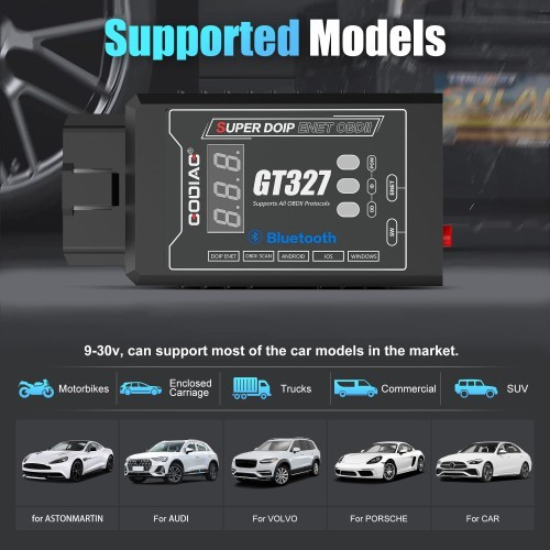 GODIAG GT327  SUPER DOIP ENET OBD2 ELM327v1.5 FULL