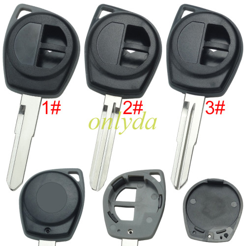 For SWIFT 2 button remote key with chip slop place with badge, pls choose blade