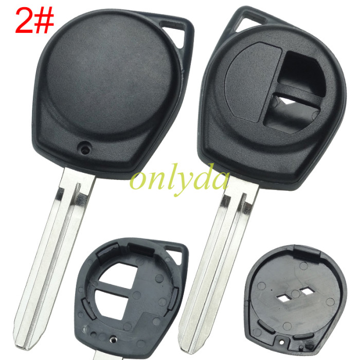 For SWIFT 2 button remote key with chip slop place without badge, pls choose blade