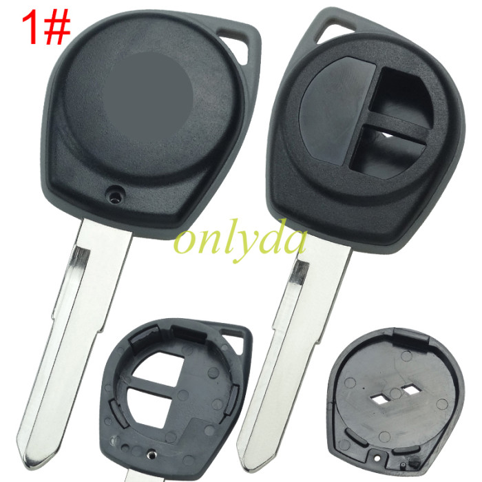 For SWIFT 2 button remote key with chip slop place with original badge, pls choose blade