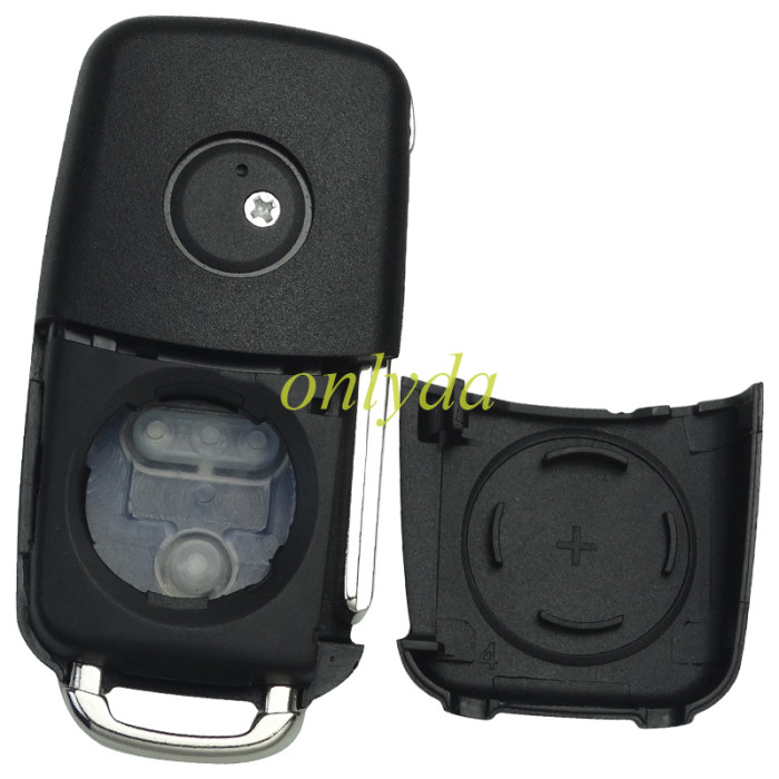 For VW  2/3 button remote  key shell with badge , pls choose buttn model