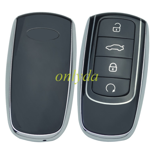 For Chery 4 button key shell without blade , with badge