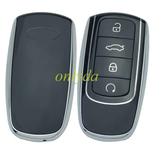 For Chery 4 button key shell without blade , with badge