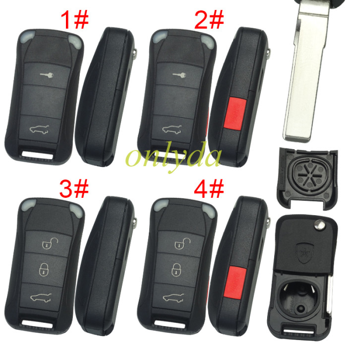 For Porsche  remote key with badge , pls choose model